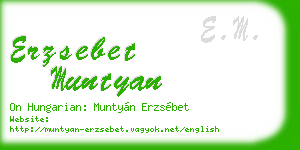 erzsebet muntyan business card